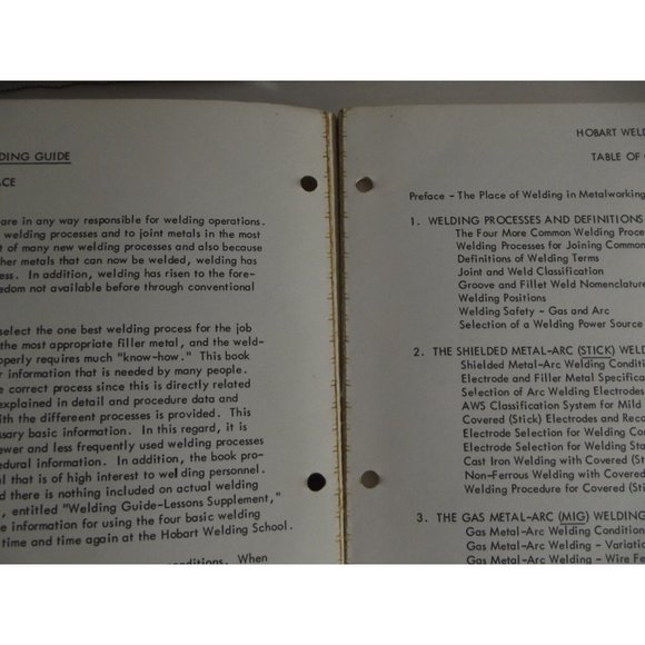 HOBART WELDING GUIDE By Howard B. Cary EW-385 Troy, Ohio 1969 vtg book - Picture 8 of 12